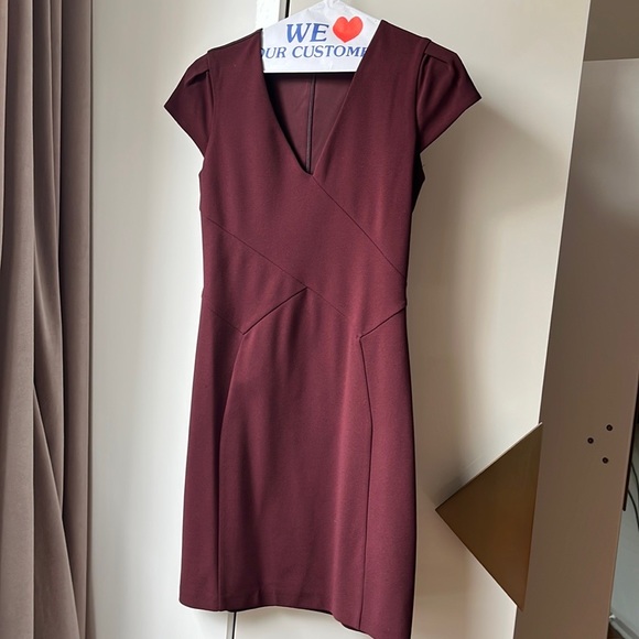 Express Burgundy Dress - Picture 7 of 7